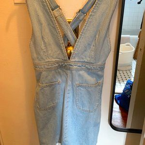 BDG Denim Cross-Back Jumper
